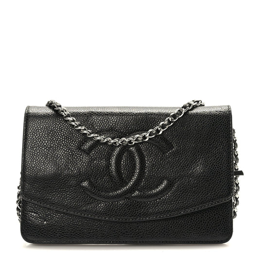 Chanel Caviar Timeless Cc Wallet On