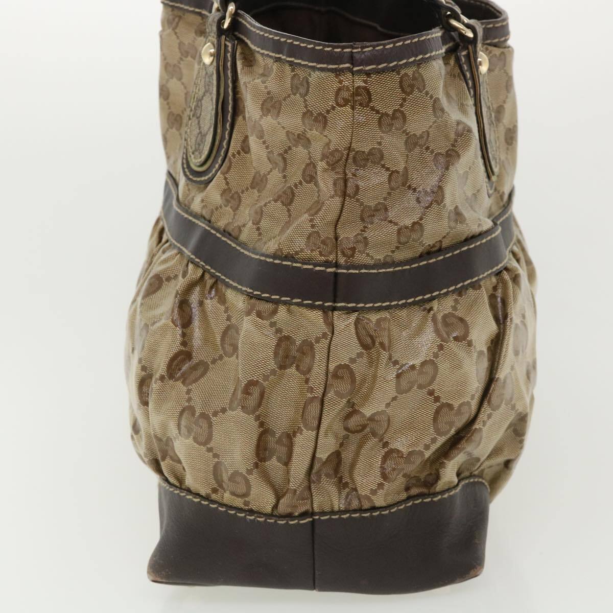 Gucci Gg Canvas Tote Bag Coated Beige