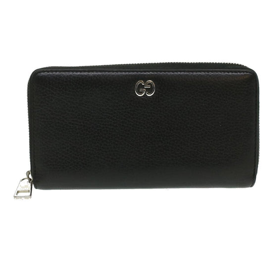 Gucci Long Wallet Leather Black