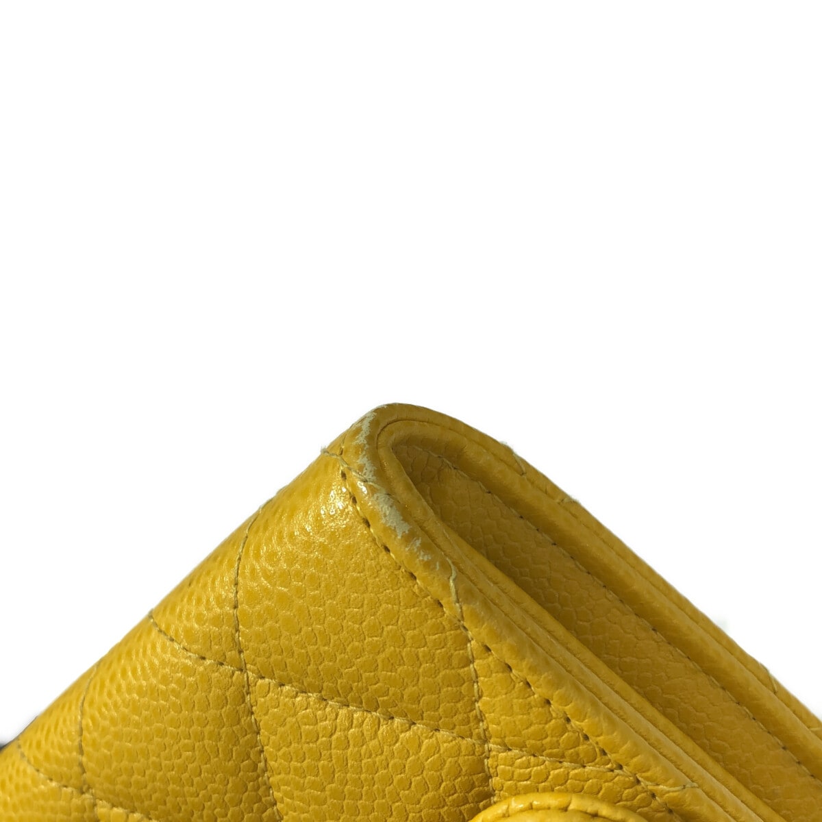 Chanel Matelasse Long Wallet Yellow