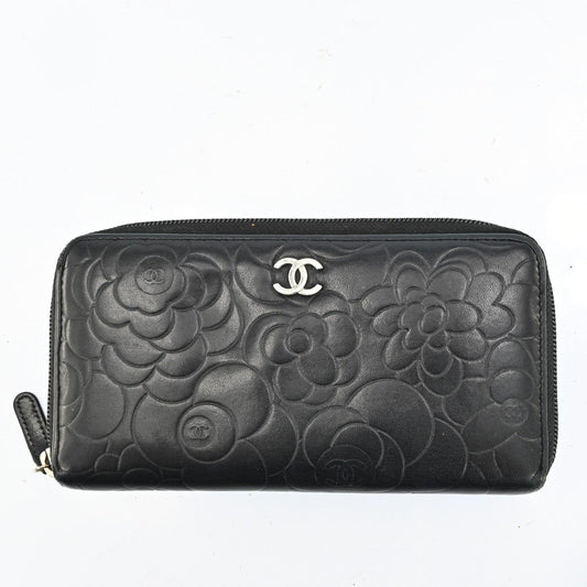 Chanel Camelia Zippy Wallet Coco