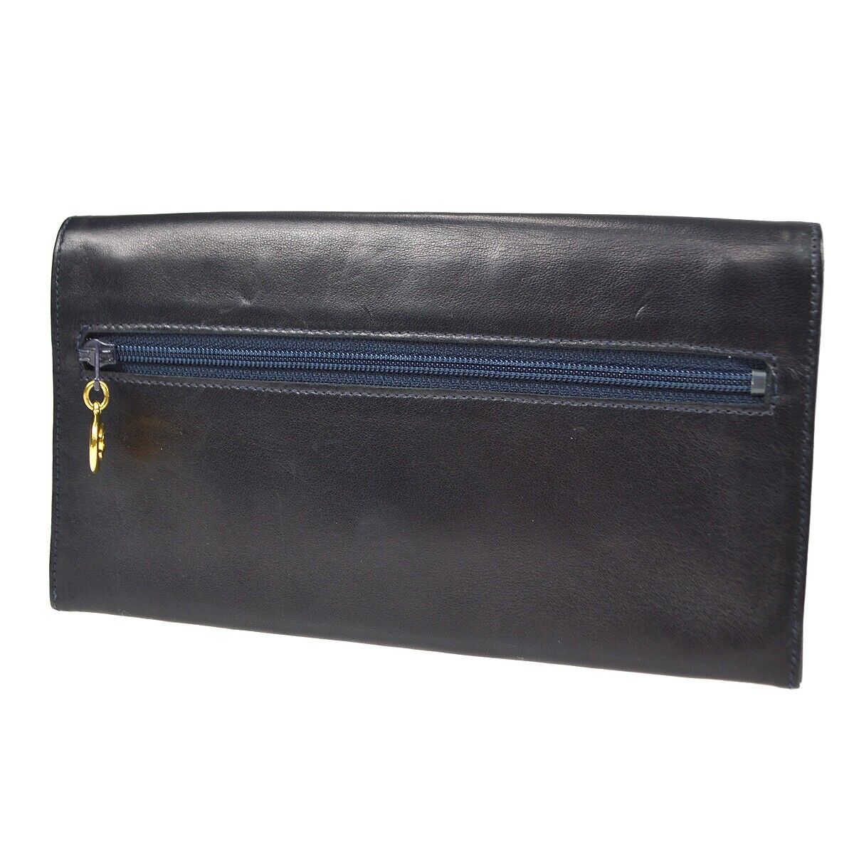 Chanel Navy Lambskin Wallet