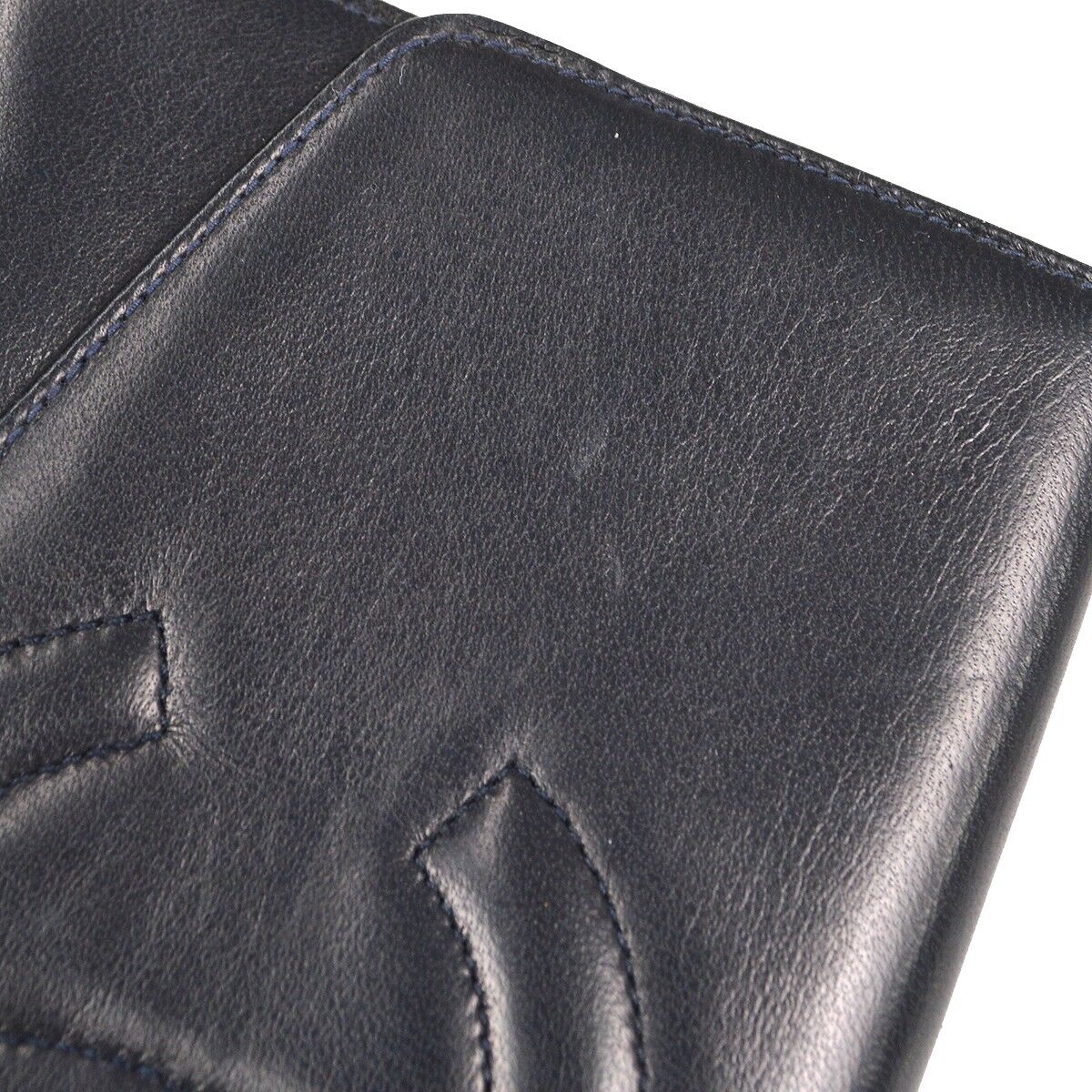 Chanel Navy Lambskin Wallet