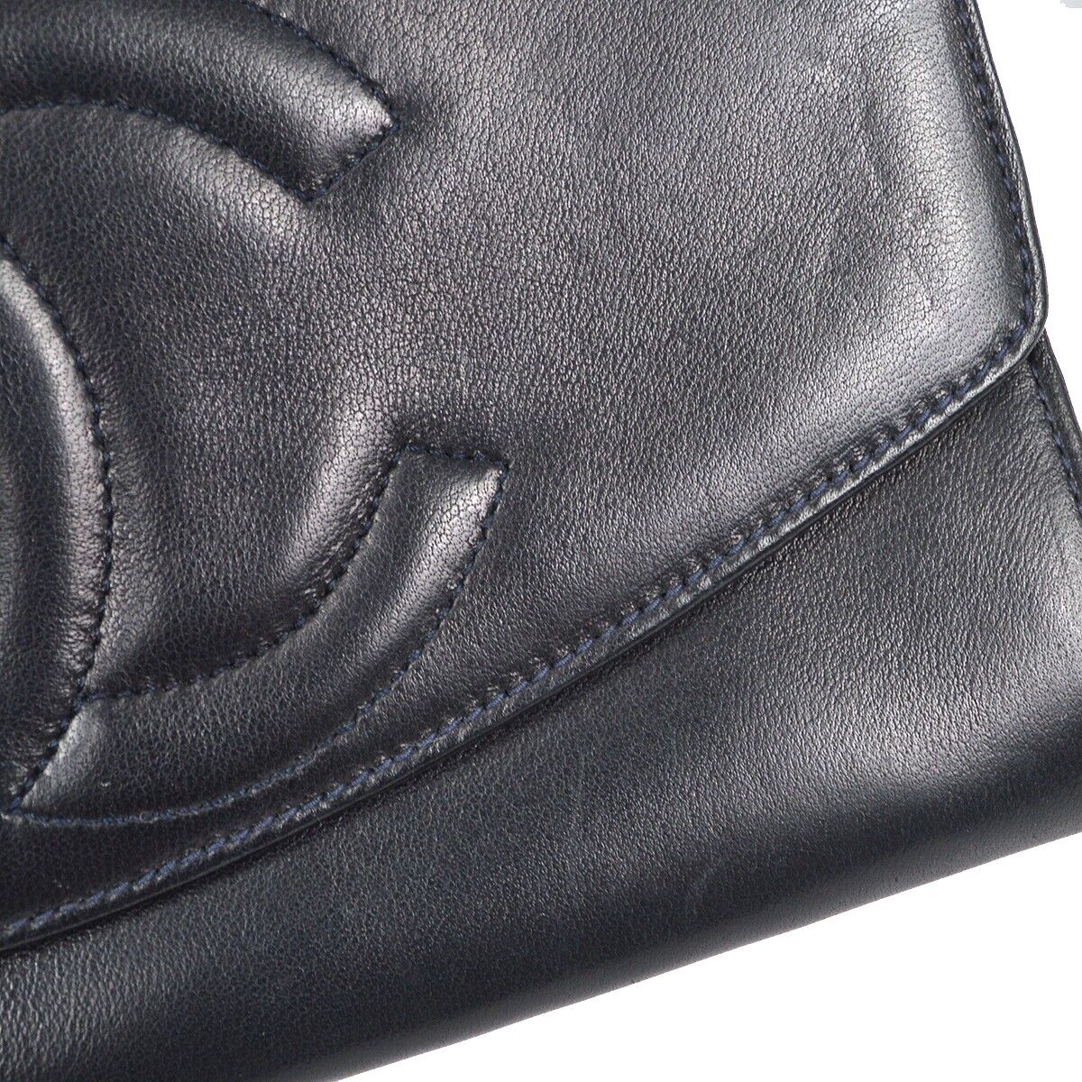 Chanel Navy Lambskin Wallet