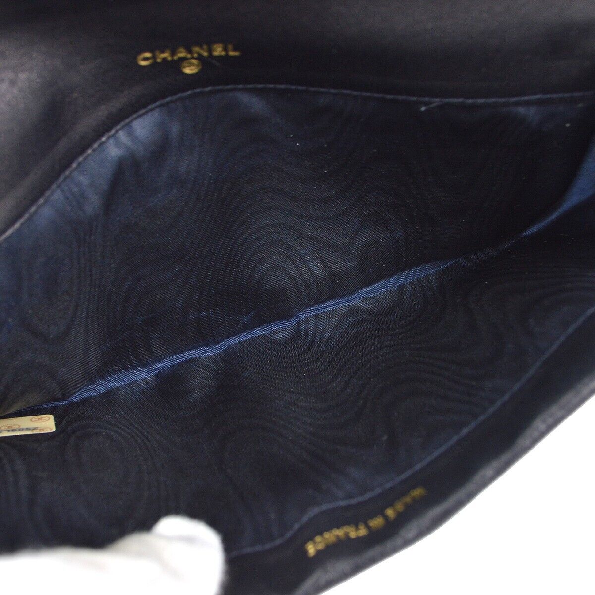 Chanel Navy Lambskin Wallet