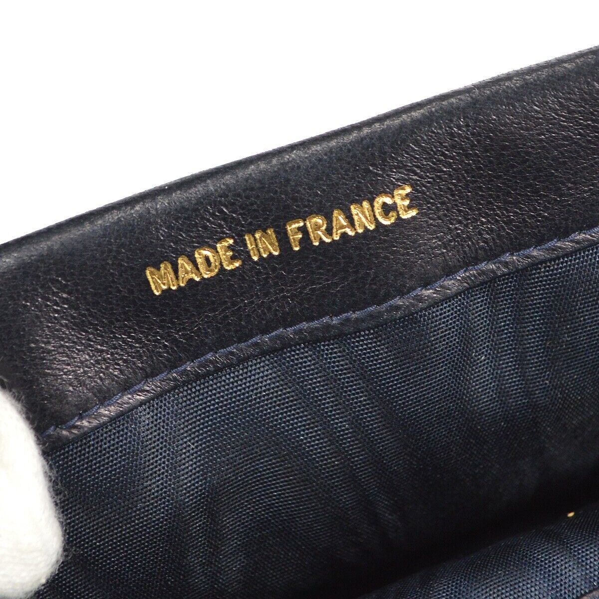 Chanel Navy Lambskin Wallet
