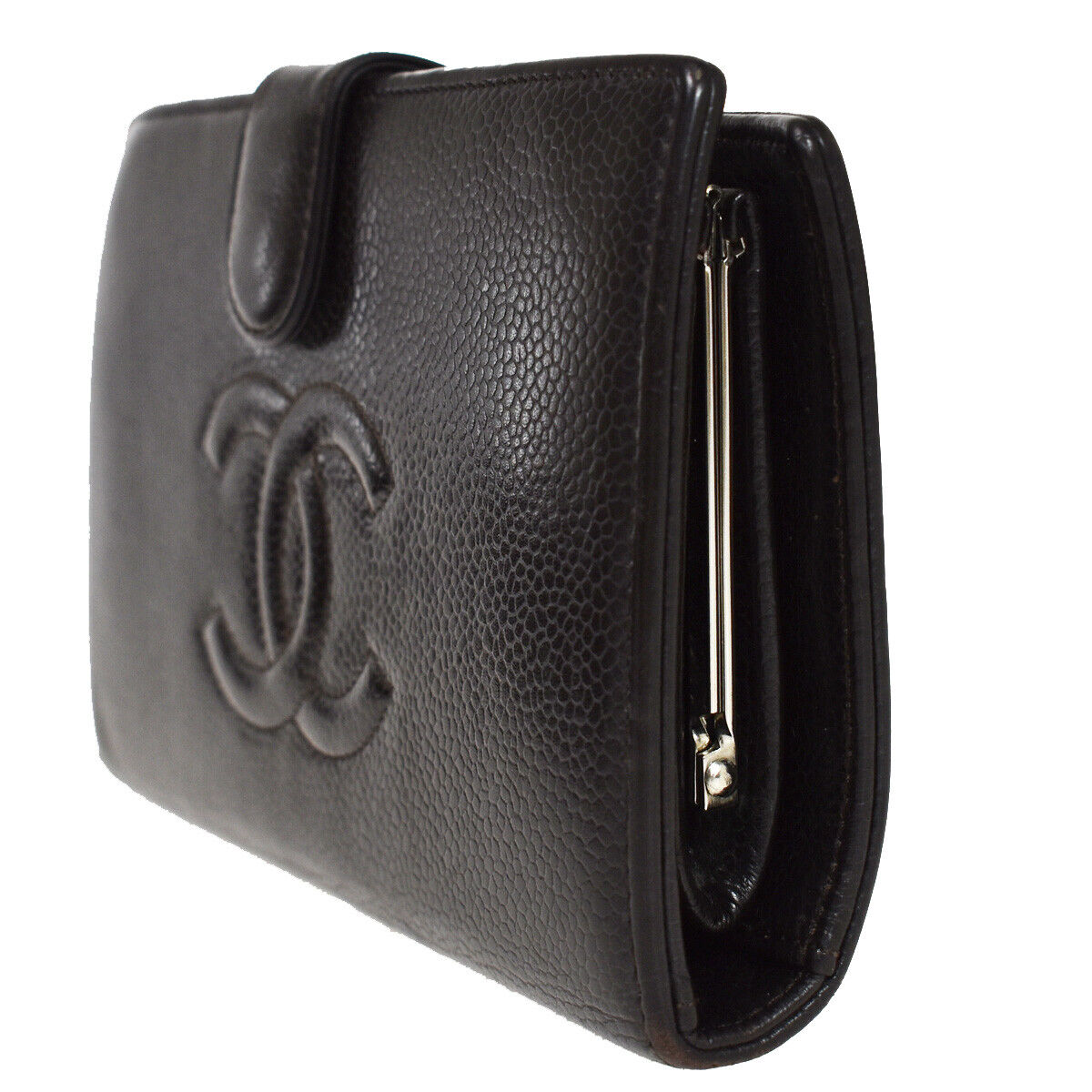 Chanel Cc Logo Long Bifold Wallet Purse