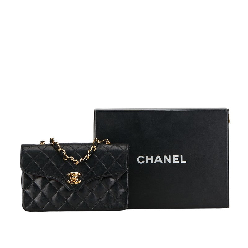 Chanel Mini Matrasse Coco Chain Shoulder Bag Black G   CHANEL