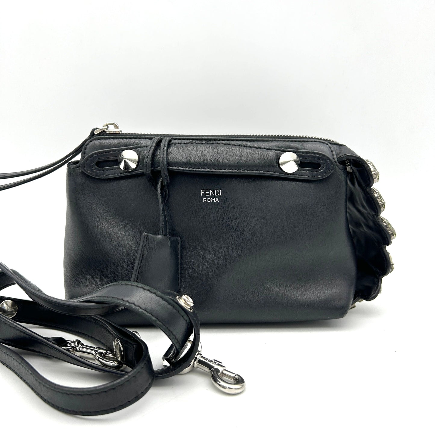 Fendi Mini By The Way Handle Bag - Black Crossbody Bags, Handbags LA14017