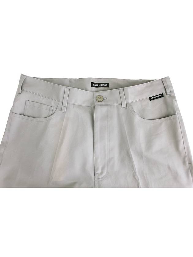 Luxury Balenciaga  Fluid Wide Pants Pearl Grey