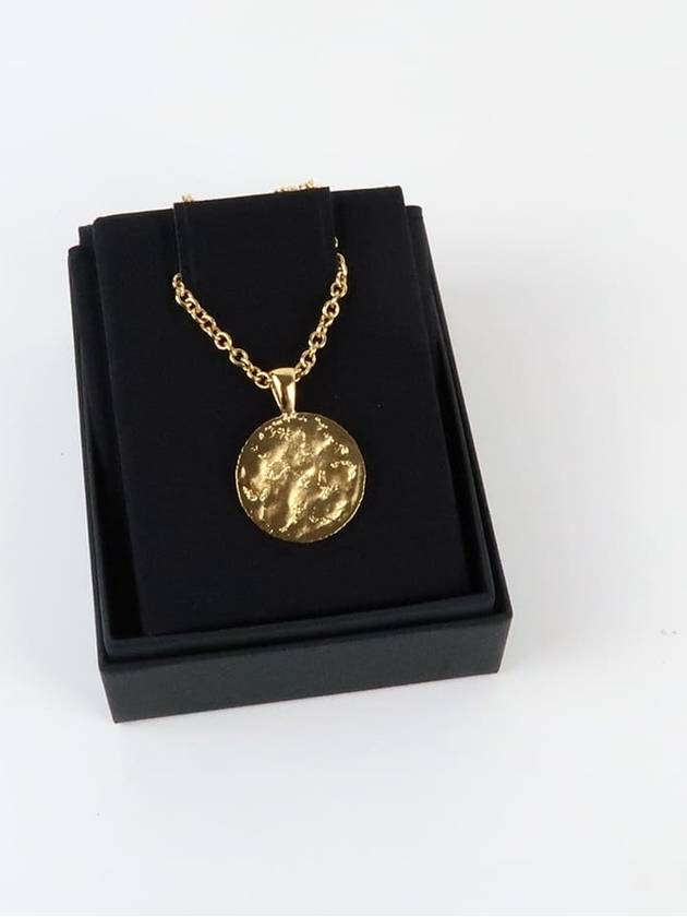 CC Logo Pendant Chain Necklace Gold Chanel