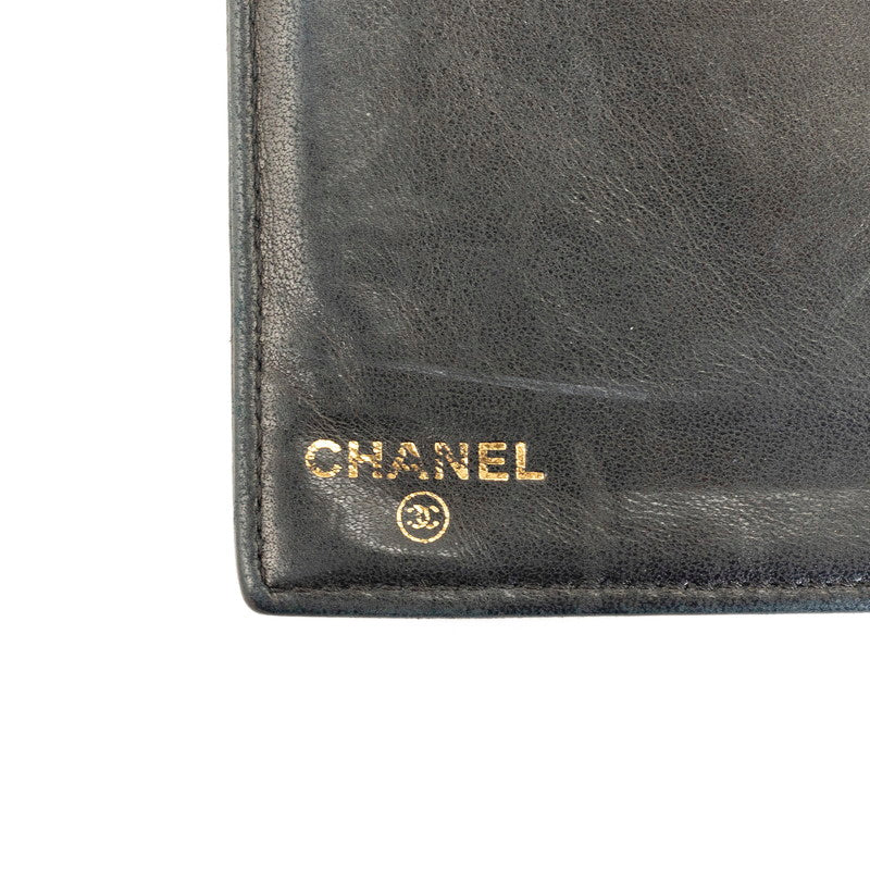 Chanel Coco Double Fold Wallet Black Caviar S  Chanel