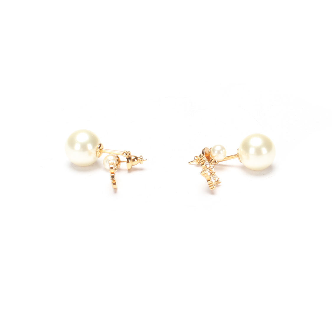 Diamond Pearl Earrings