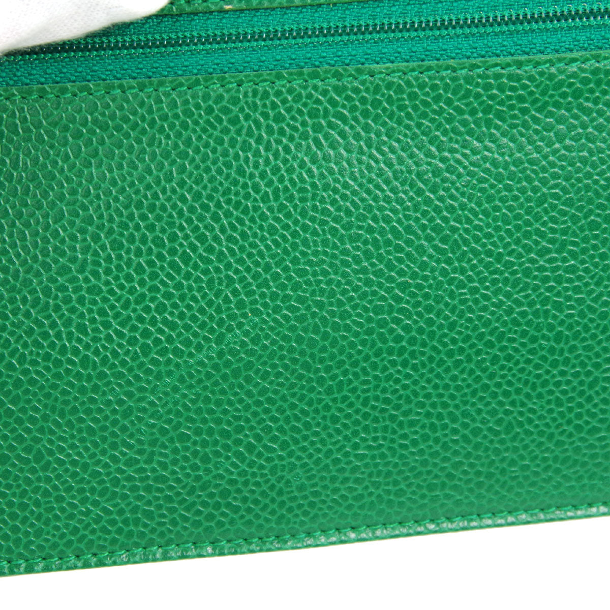 Chanel * 1994-1996 Timeless WOC Wallet on Chain Green Caviar