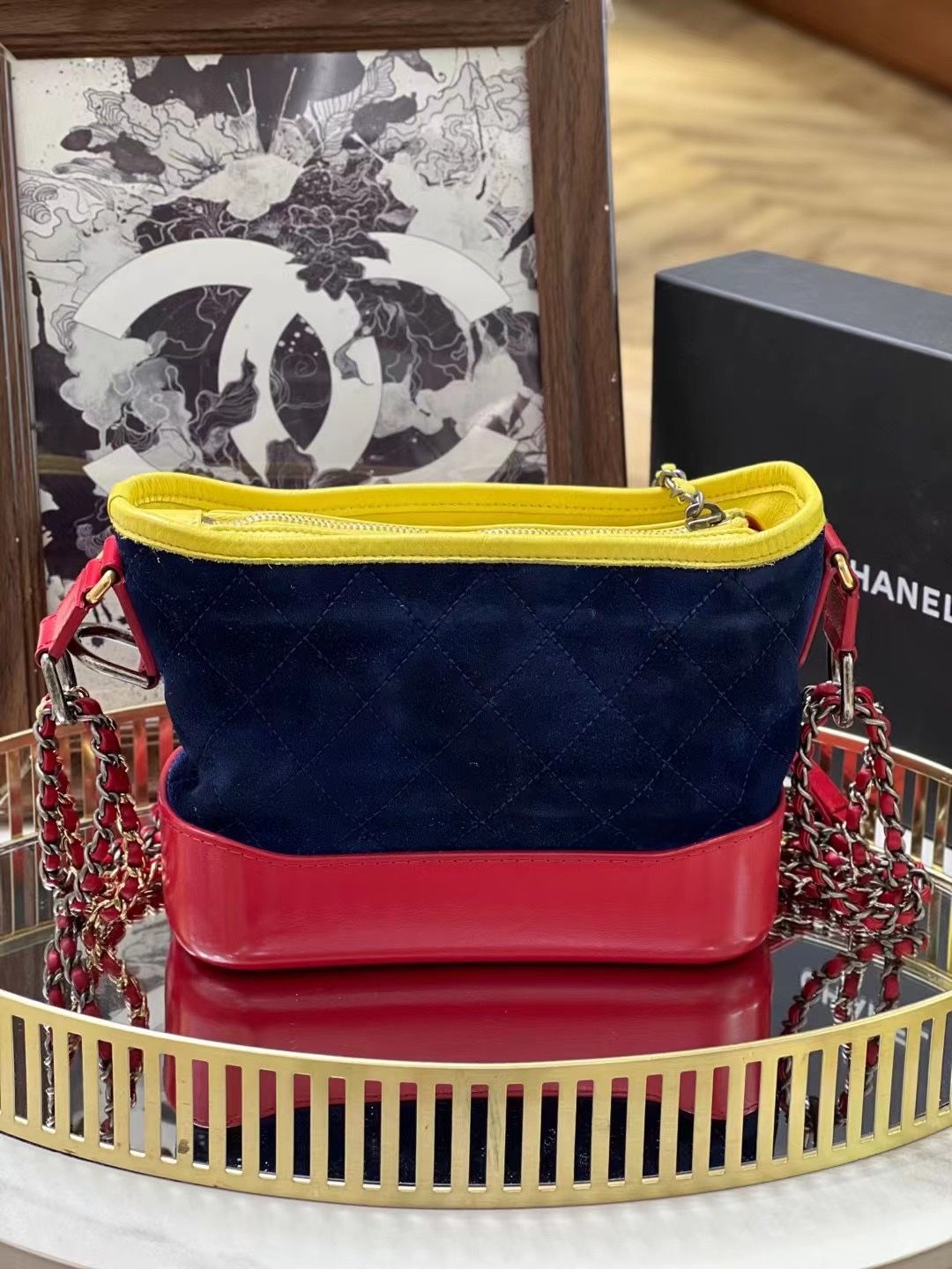 Chanel Gabrielle Bag Small Multicolor 01666