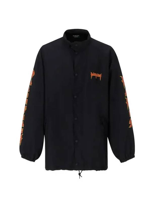 Luxury Balenciaga  Artwork Print Windbreak Black