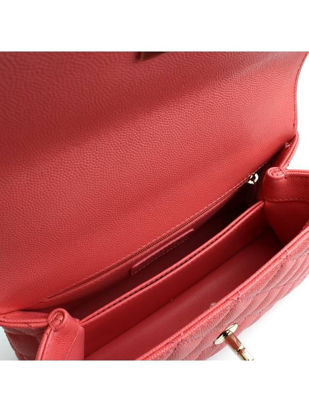 Coco Handle Coral Pink Small Tote and Crossbody Bag Chanel