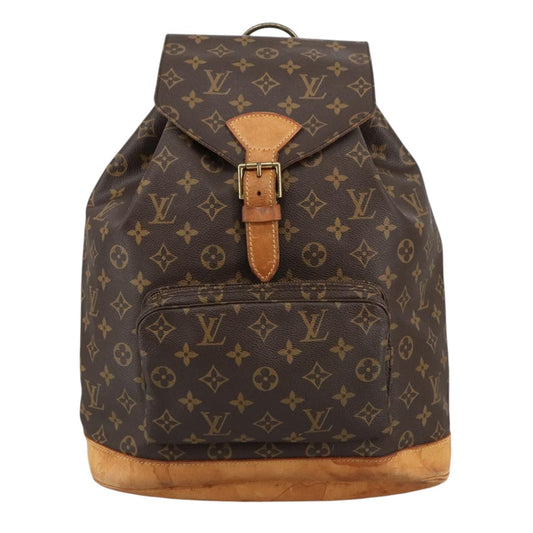 Louis Vuitton Montsouris Gm  Canvas Backpack Bag