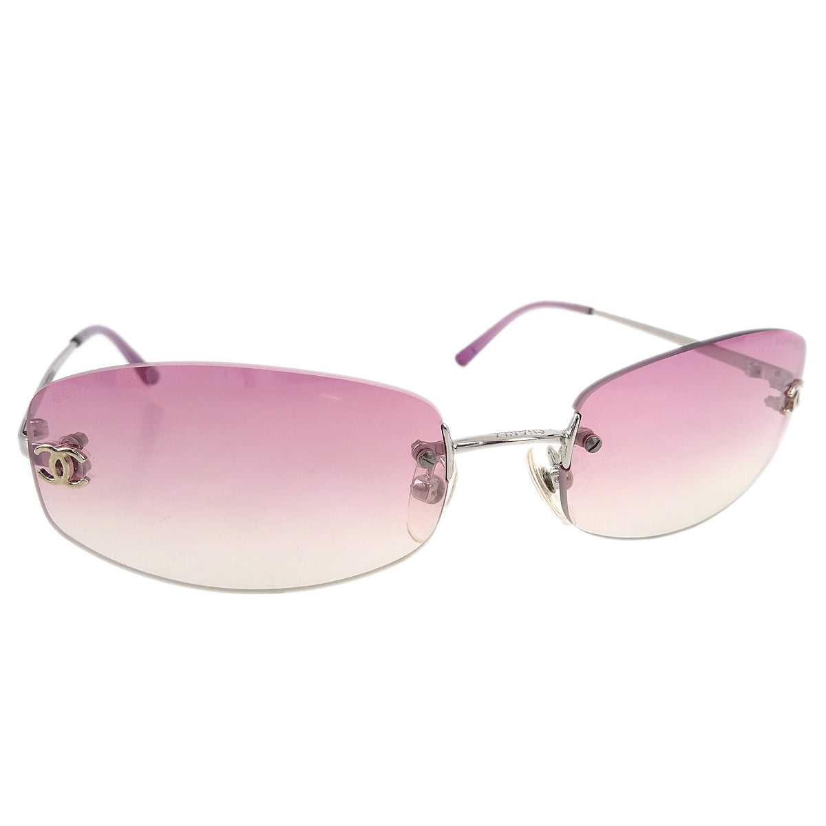 Chanel Sunglasses Eyewear Pink Small Good