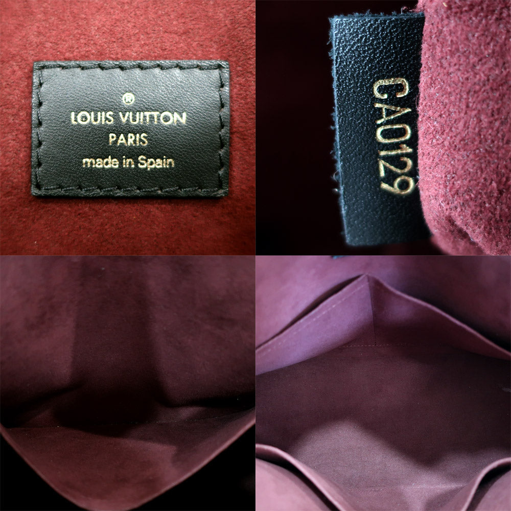 Louis Vuitton V Toot MM M43949 Monogram 2w Toot Bag Shoulder Brown Bordeaux  Female