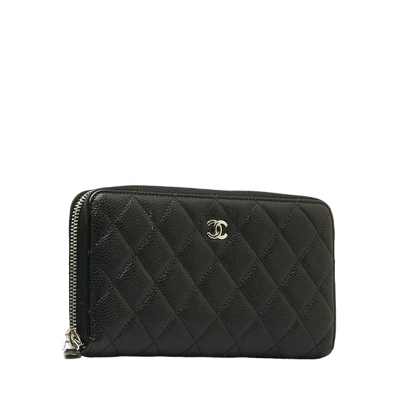 Chanel Coco Long Wallet Black Caviar S  Chanel