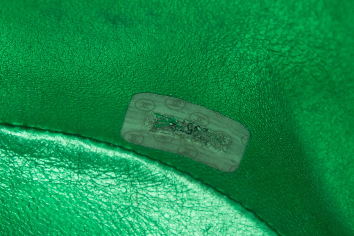 Chanel Vintage Metallic Green Mini Duma Backpack
