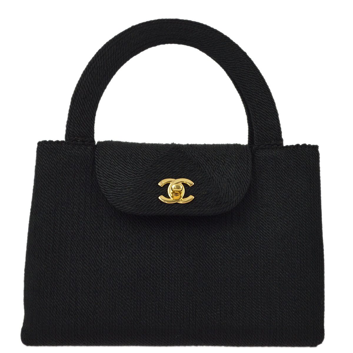 Chanel 1997-1999 Woven Shopping Tote Handbag