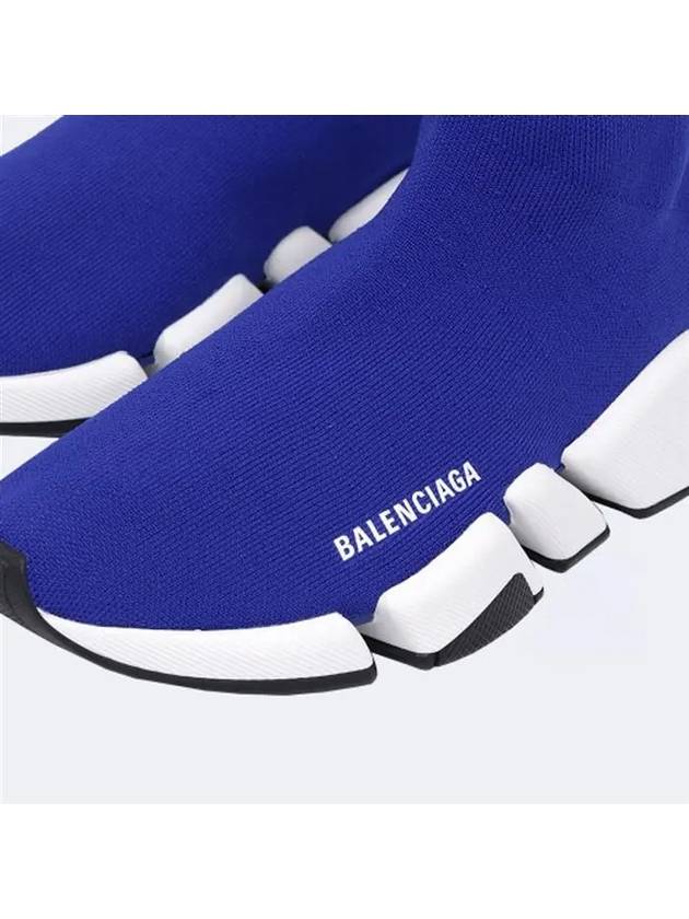 Luxury Balenciaga  Speed 2.0 High Top Sneakers Blue