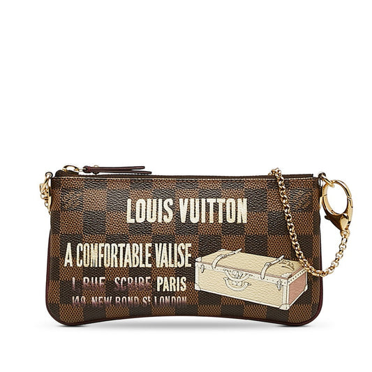 Louis Vuitton Milla MM Chain Accessory  N63091 Brown PVC Leather Ladies Louis Vuitton
