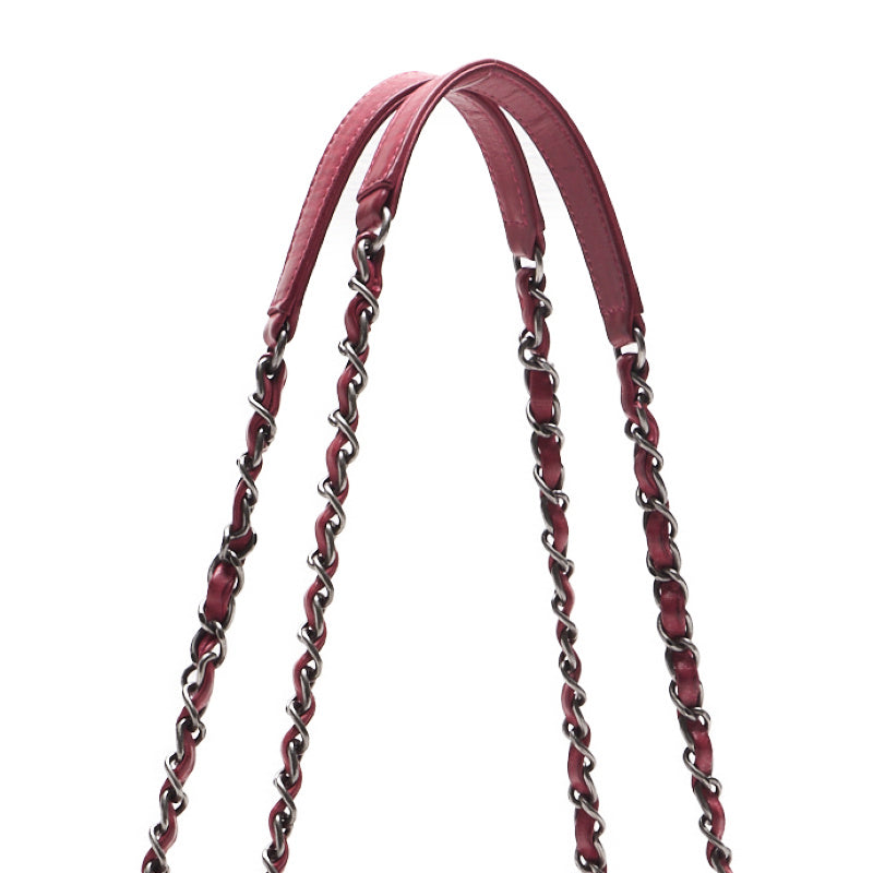 CHANEL/Chanel Matrasse Chain Shoulder  Coco Charm Sparkle Leather Red (Silver G )  Shoulder Bag Lady Shoulder Bag Hybrid 【 Ship】 Viper Mountain Bookstore Online