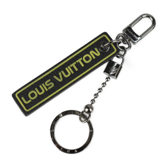Louis Vuitton  yellow Leather Keyring