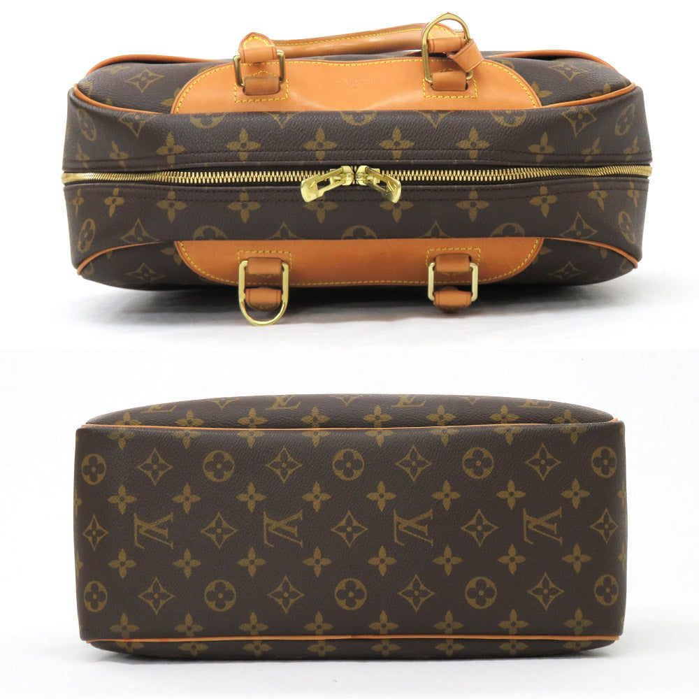 Louis Vuitton M47270 Monogram Handbag Bowling Vanity Brown Leather Monogram Canvas