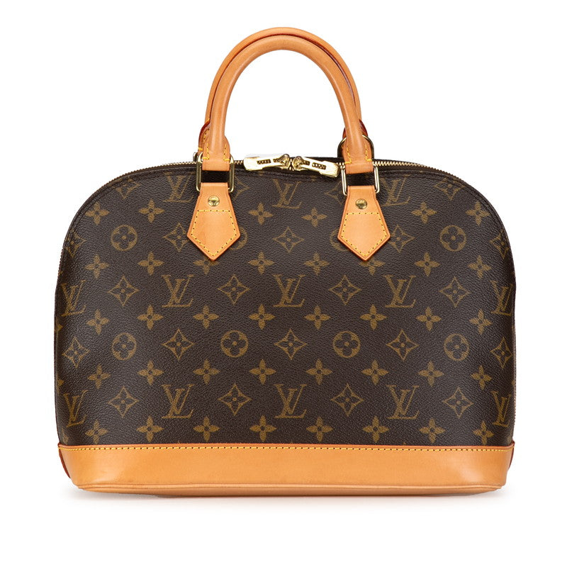 Louis Vuitton Monogram Alma PM Handbag 2WAY M51130 Brown PVC Leather  Louis Vuitton