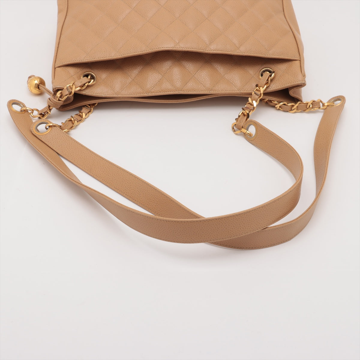 Chanel Matrasse Caviar S Chain Shoulder Bag Beige Gold  2nd
