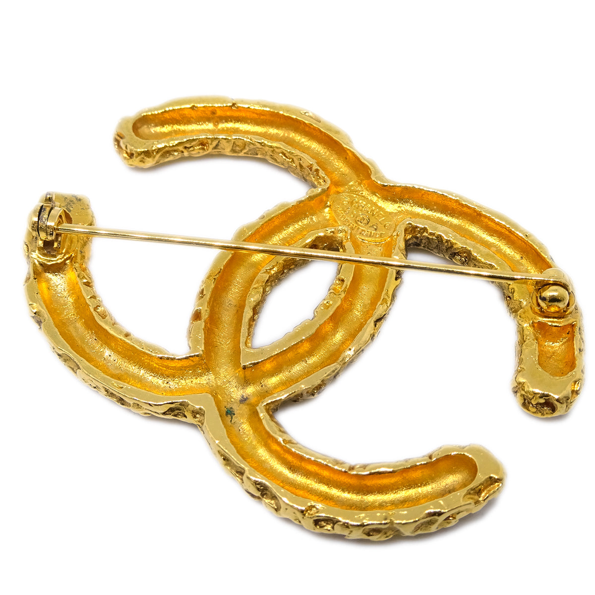 Chanel Gold CC Brooch Pin 03A