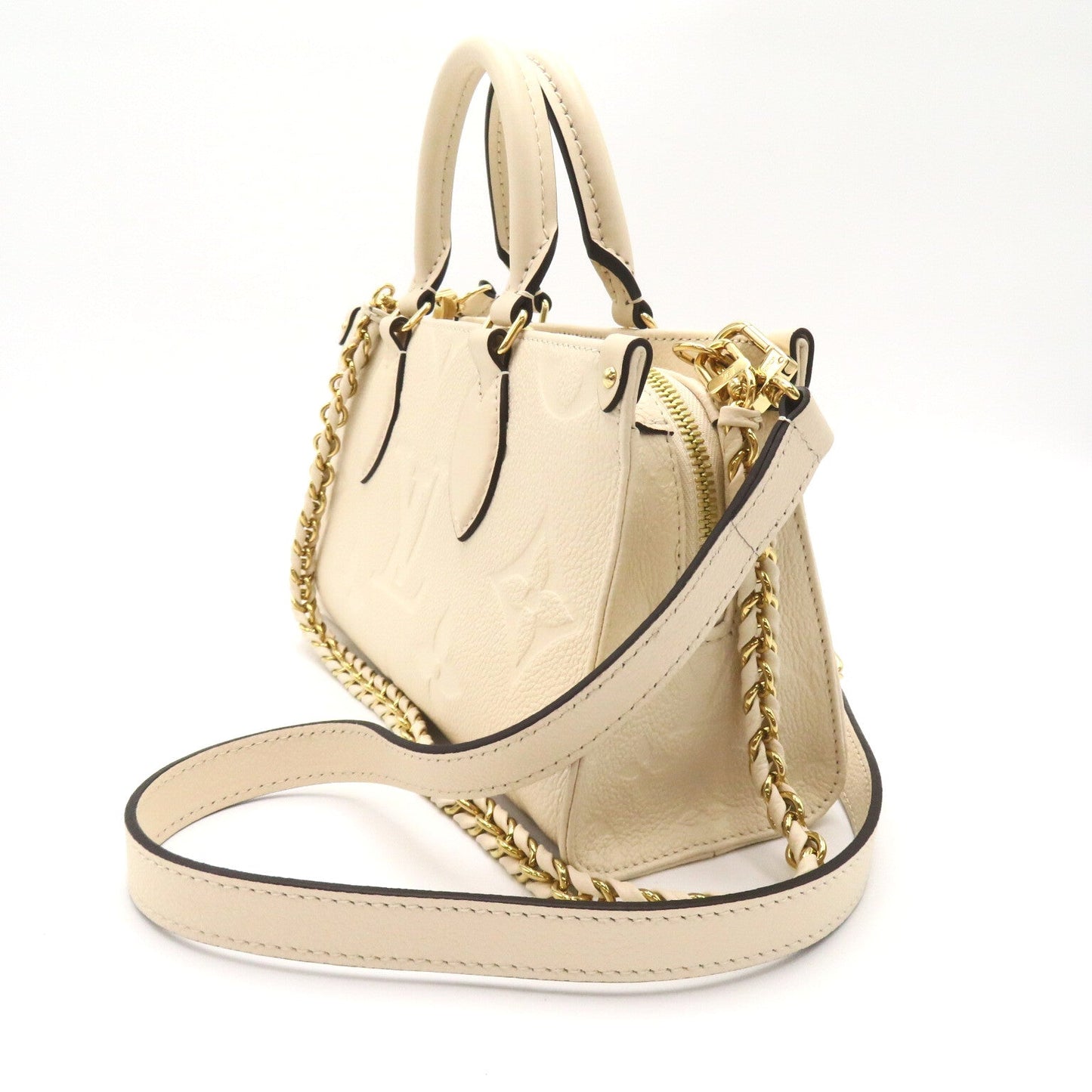 Louis Vuitton On The Go EW 2w Shoulder Bag 2way Shoulder Bag Leather Monogram Implant  Ivory M23698