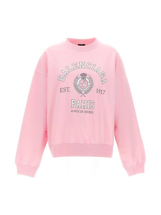 Luxury Balenciaga  College 1817 Sweatshirt Pink