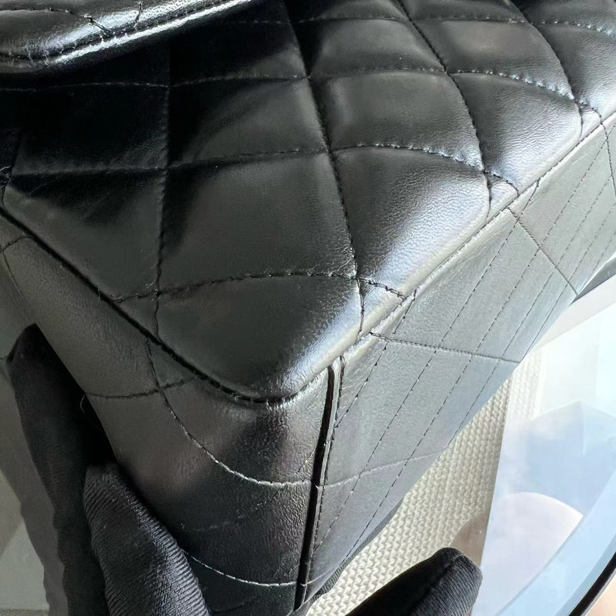 Maxi Classic Flap Double Flap Quilted Lambskin Black Golden Hardware Series 14