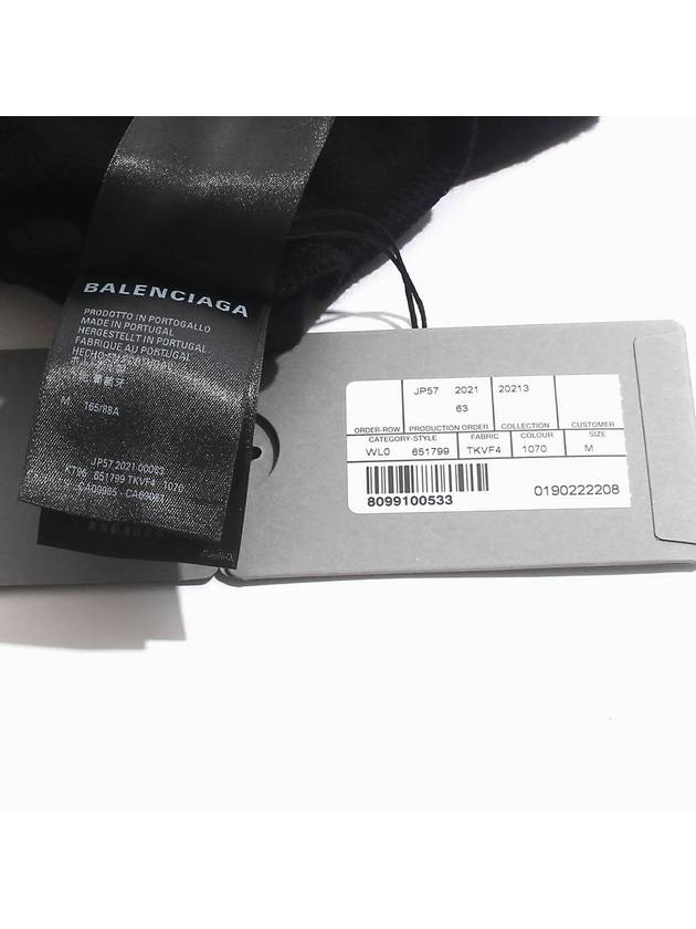 Luxury Balenciaga  PS5 Boxy Logo Print Overfit Hoodie Black
