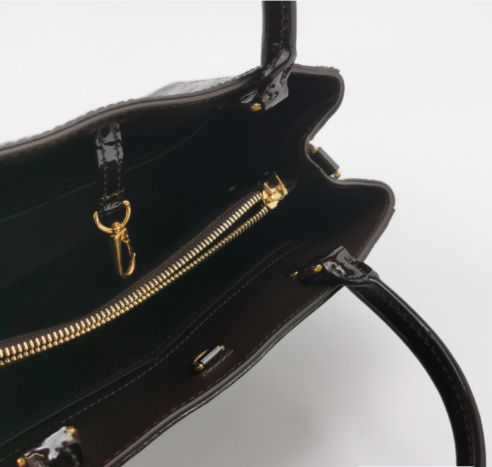 Preloved Louis Vuitton (LV) Montaigne patent leather bag cherry 34.5cm*23cm*14cm 250404781134259