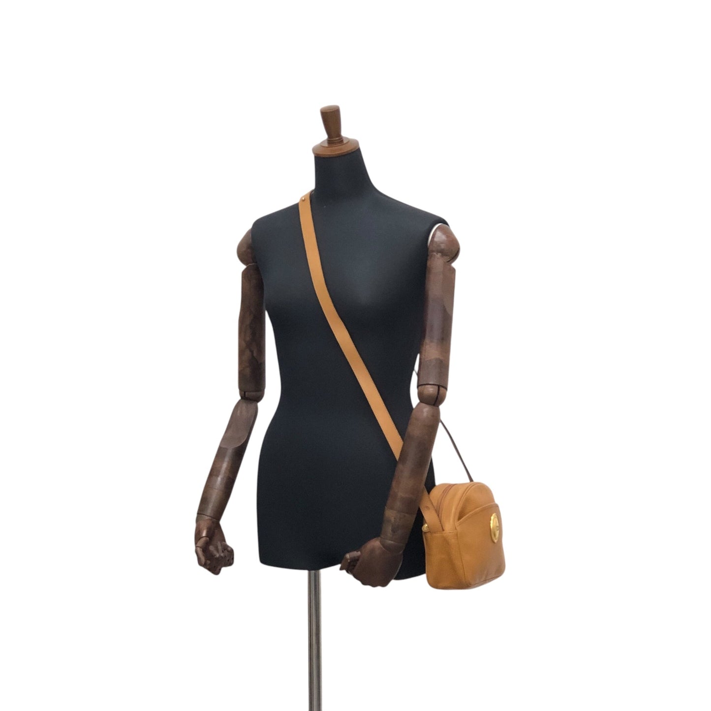 Christian Dior CD Logo Shoulder bag Camel Vintage vnnr4u