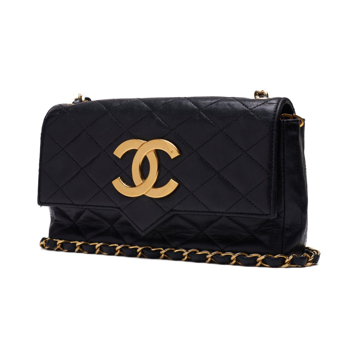 Chanel Matrasse Decacoco Pushlock Chain Shoulder  Black  Shoulder Bag  Shoulder Bag Ladies Shoulder Bag Hybrid 【 Ship】【SS】 E-