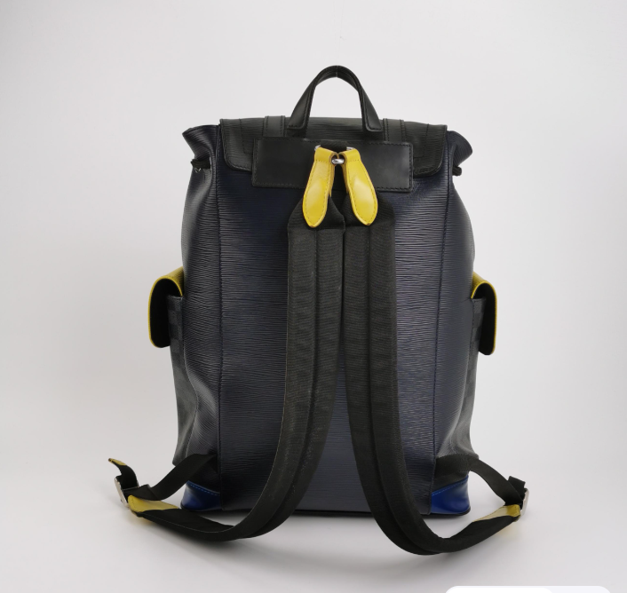 Preloved Louis Vuitton (LV) Christopher EPI leather backpack black 33.5cm*45cm*13cm 250318781110131