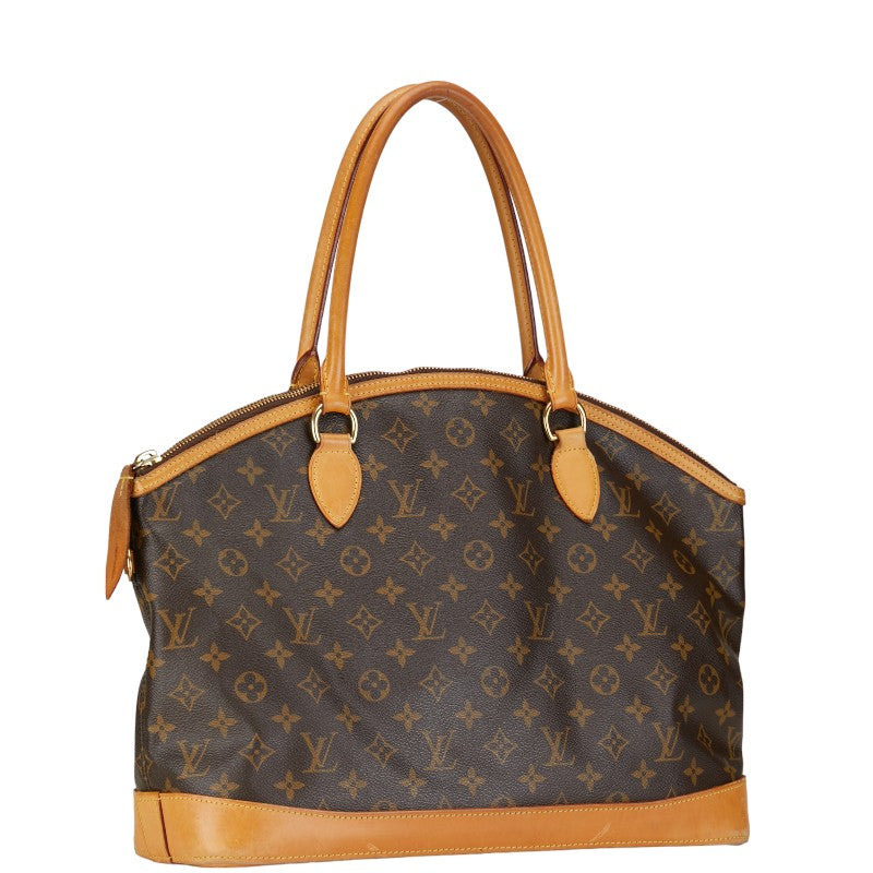 Louis Vuitton Monogram Locks Horizontal Handbag M40104 Brown PVC Leather  Louis Vuitton