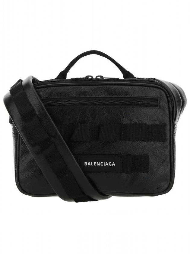 Luxury Balenciaga  Army Pouch Cross Bag Black