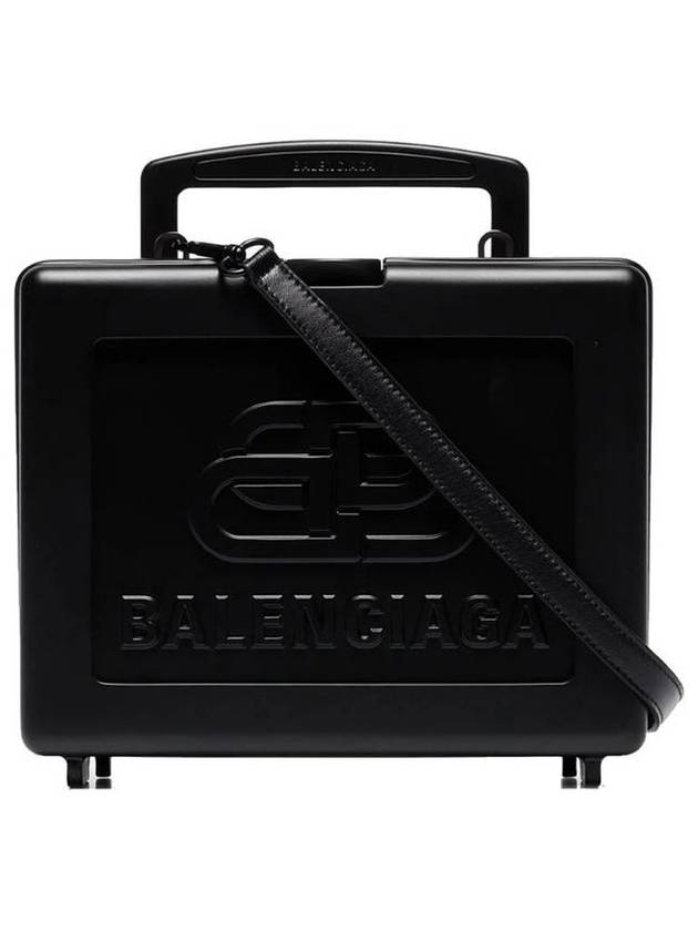 Luxury Balenciaga  BB Logo Top Handle Tote Bag Black