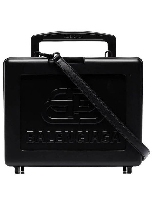 Luxury Balenciaga  BB Logo Top Handle Tote Bag Black