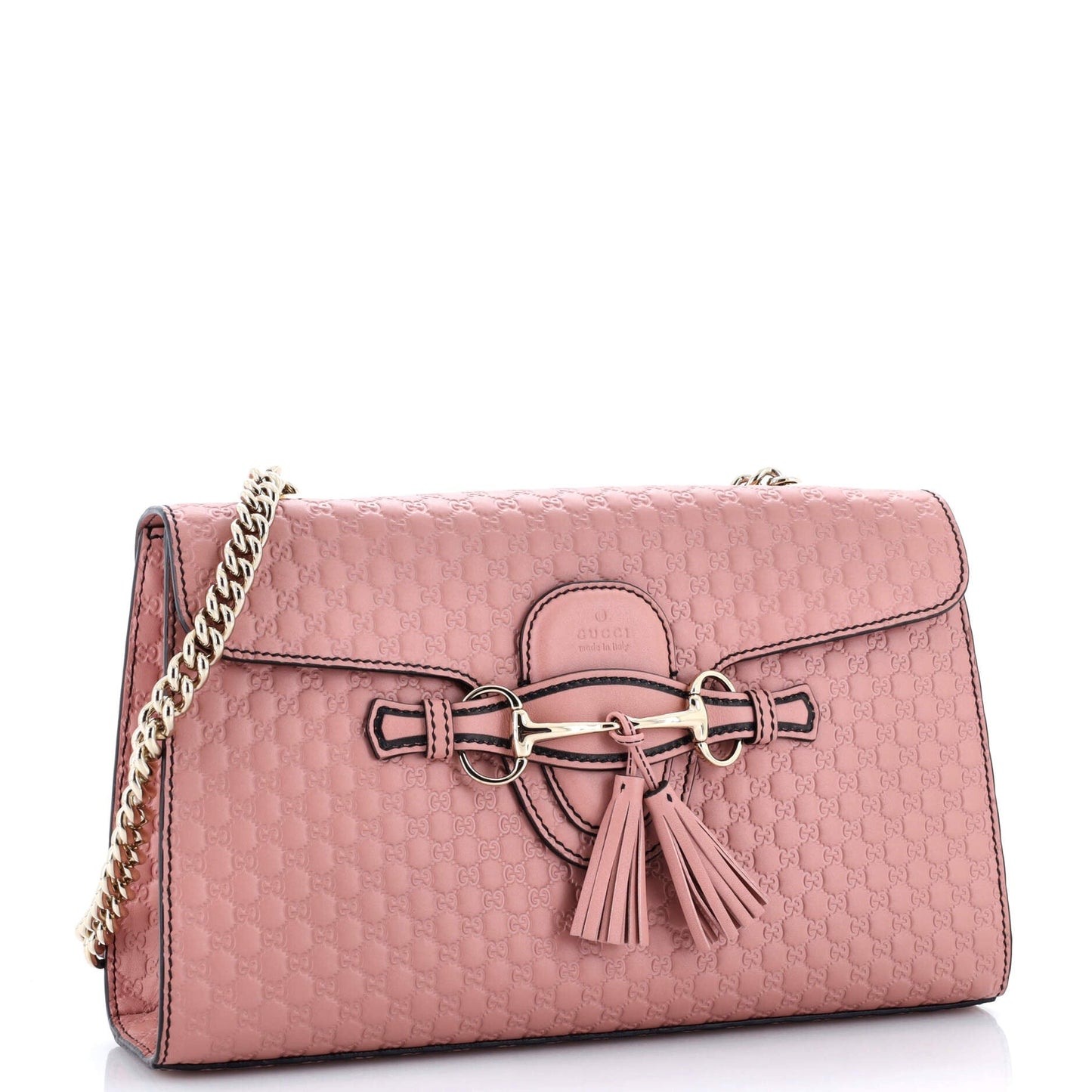 Emily Chain Flap Bag Microguccissima Leather Medium