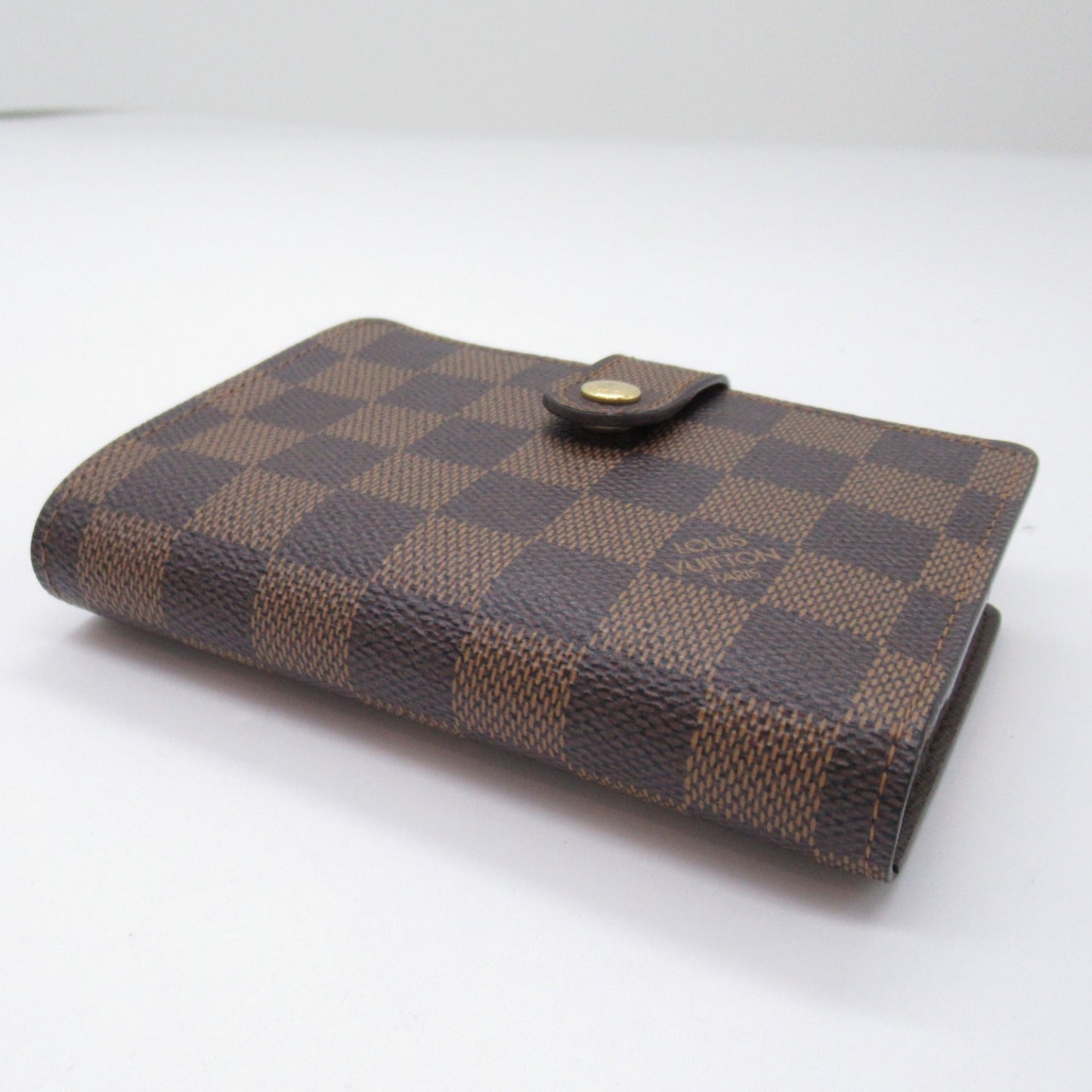Louis Vuitton Portefolio Vienna Double Fold Wallet Wallet PVC Coated Canvas Damier  Brown N61674