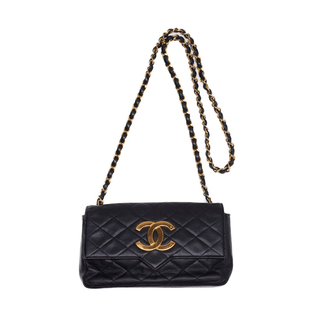 Chanel Matrasse Decacoco Pushlock Chain Shoulder  Black  Shoulder Bag  Shoulder Bag Ladies Shoulder Bag Hybrid 【 Ship】【SS】 E-